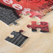 Puzzle La vie est douce : Apple et Floral Motif Design (Côté)