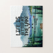 Puzzle La vie est meilleure au lac | Nom de famille (Vertical)