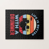 Puzzle La Vie Est Meilleure Avec Un Batteur (Horizontal)