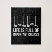 Puzzle La vie est pleine de choix importants Golf Noël (Vertical)