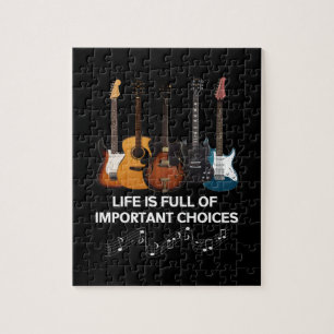 Puzzle La Vie Est Pleine De Choix Importants Guitar Lover