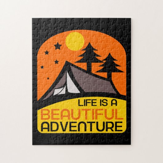 Puzzle La vie est une belle aventure Camping (Vertical)