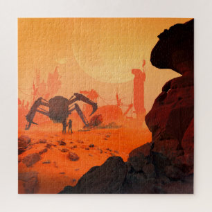 Puzzle La vie humaine sur Mars Science-fiction Fantastiqu
