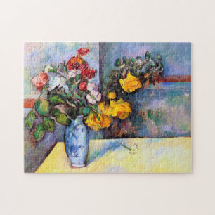Puzzle La vie morte avec des fleurs dans un Vase, Paul Ce