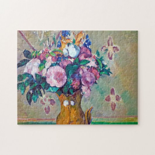 Puzzle La vie morte avec les fleurs, Paul Cezanne (Horizontal)