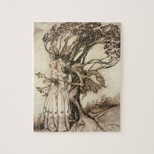Puzzle La vieille femme dans le bois par Arthur Rackham (Vertical)