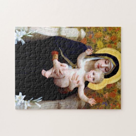 Puzzle La Vierge de la Lily, Bouguereau (Horizontal)
