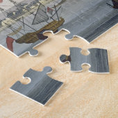 Puzzle La ville de Paramaribo (gravure de couleur) (Côté)