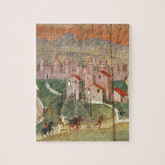 Puzzle La ville de Prato (fresque) (Vertical)