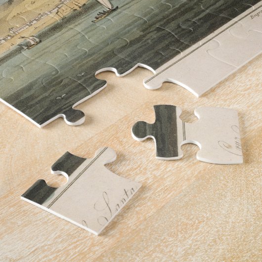 Puzzle La vue de Santa Cruz, plaquent 3 'd'un voyage à (Côté)
