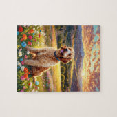 Puzzle Labradoodle dog (Horizontal)