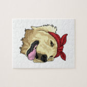 Puzzle Labrador avec Bandana (Horizontal)