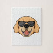 Puzzle Labrador avec lunettes de soleil (Vertical)