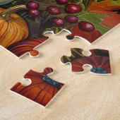 Puzzle Labrador Chien Moisson d'automne Thankgiving (Côté)