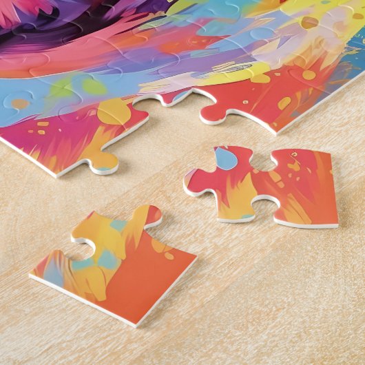 Puzzle Labrador coloré (Côté)