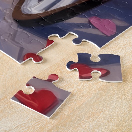 Puzzle Labrador Dog Valentine's Day  (Côté)