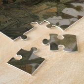 Puzzle Labrador doré et fleurs sauvages (Côté)