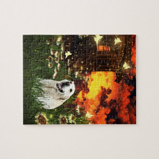 Puzzle Labrador jaune (Horizontal)