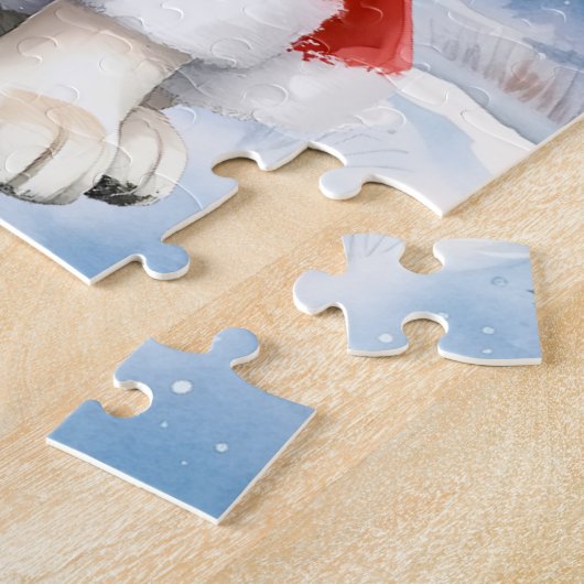 Puzzle Labrador jaune - Chien à neige - Laboratoire jaune (Côté)