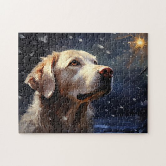 Puzzle Labrador la nuit (Horizontal)