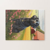 Puzzle Labrador Retriever Black (Horizontal)