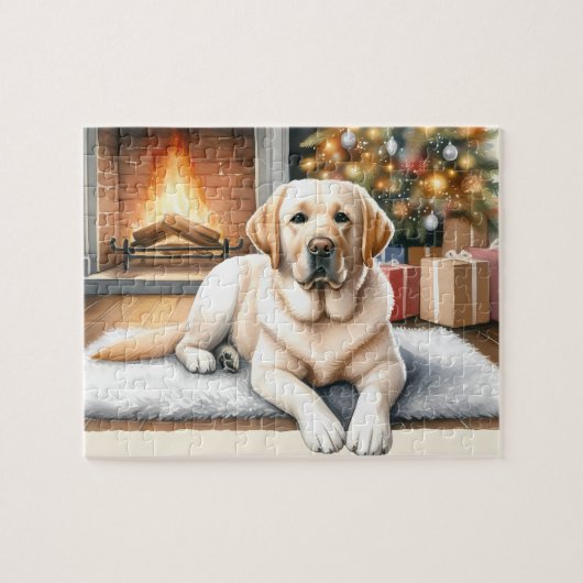 Puzzle Labrador Retriever Chien Chien Chien jaune Laborat (Horizontal)
