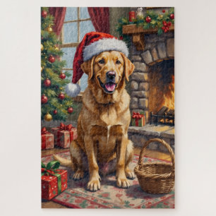 Puzzle Labrador Retriever Chien Noël Classique de Famille