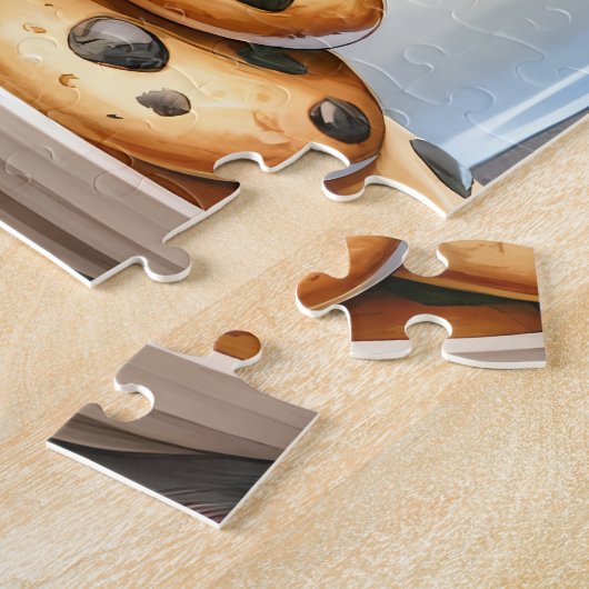 Puzzle Labrador Retriever Chien Père Noël Cookies Noël (Côté)