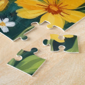 Puzzle Labrador Retriever Fleurs de Printemps Chien Migno (Côté)