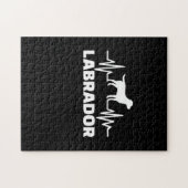 Puzzle Labrador Retriever Heart (Horizontal)