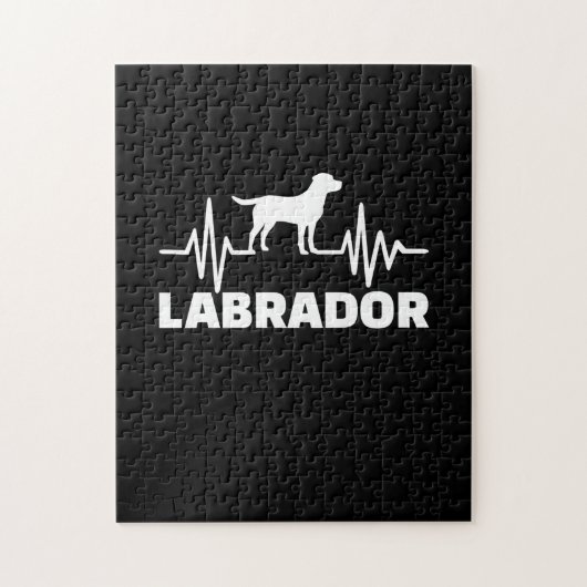 Puzzle Labrador Retriever Heart (Vertical)