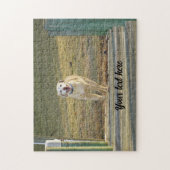 Puzzle Labrador Retriever Jaune en Course (Vertical)