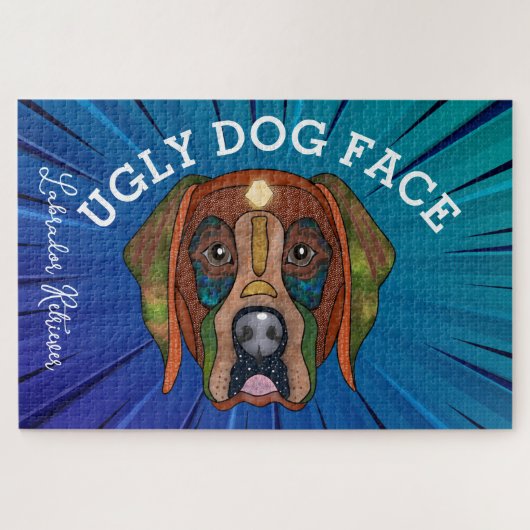 Puzzle Labrador Retriever laide visage de chien 1000 pièc (Horizontal)