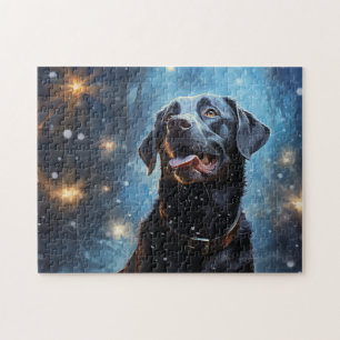 Puzzle Labrador Retriever noir