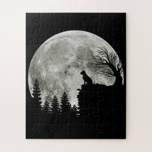 Puzzle Labrador Retriever Stand On Mountain Halloween