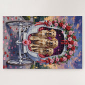 Puzzle Labrador Saint-Valentin (Horizontal)