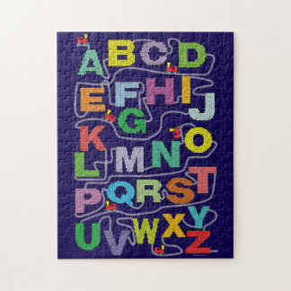 Puzzle Labyrinthe de l'alphabet Chemin de fer
