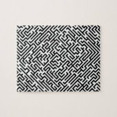 Puzzle Labyrinthe - motif noir et blanc (Horizontal)