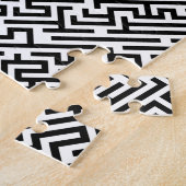 Puzzle Labyrinthe - motif noir et blanc (Côté)