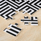 Puzzle Labyrinthe noir et blanc de labyrinthe (Côté)