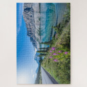 Puzzle Lac Bow Banff Rocheuses Canadiennes Reflets (Vertical)
