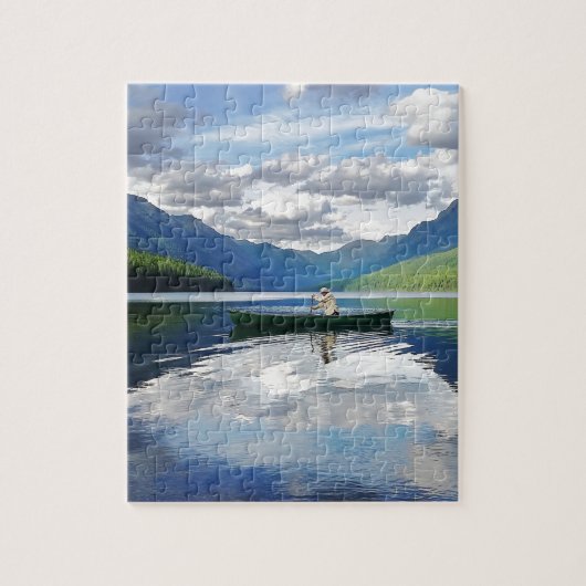 Puzzle Lac Bowman - Parc national des Glaciers Montana (Vertical)