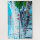 Puzzle Lac Champlain  Vermont.Carte de vœux de Noël Puzzl (Vertical)