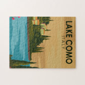 Puzzle Lac de Côme Italie Vintage (Horizontal)