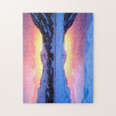 Puzzle Lac Ellery au coucher du soleil (Vertical)