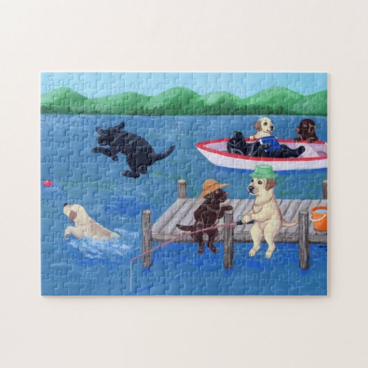 Puzzle Lac Fun Labradors (Horizontal)