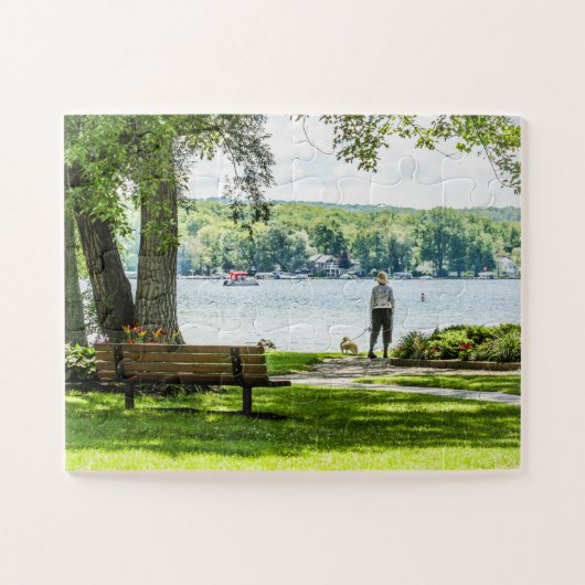 Puzzle Lac Lakeville NY Conesus Surdimensionné (Horizontal)