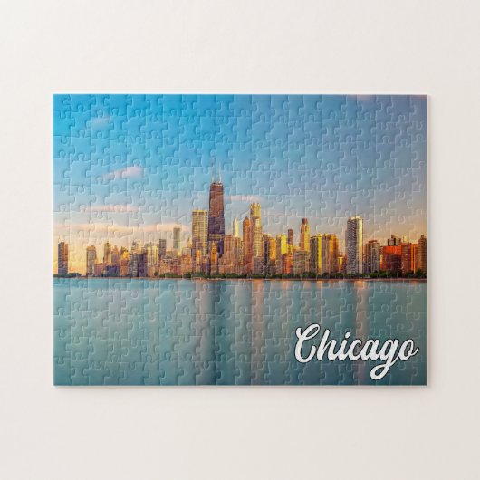 Puzzle Lac Michigan, Chicago, Illinois, États-Unis (Horizontal)