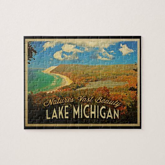 Puzzle Lac Michigan Vintage (Horizontal)