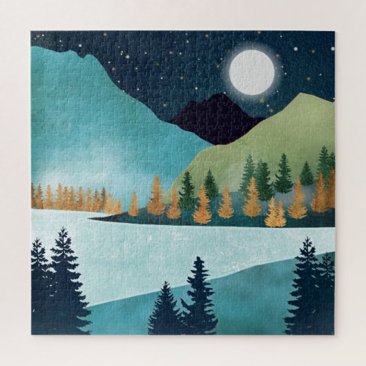 Puzzle Lac Moonrise (Vertical)